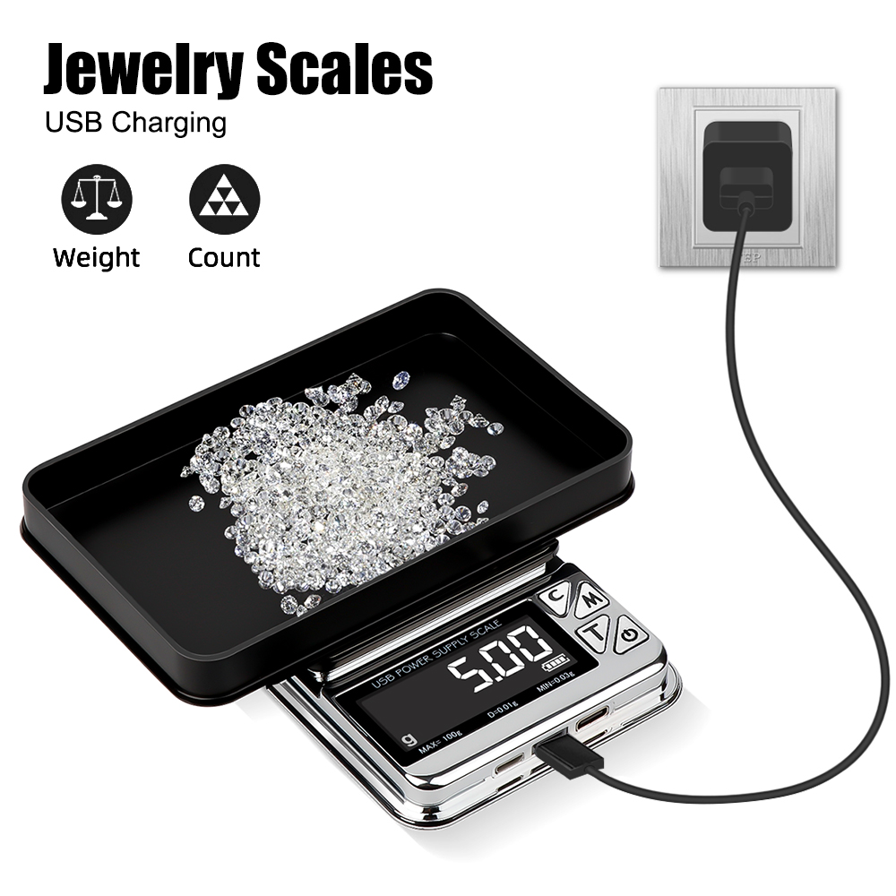 Kitchen Scale Precise - 100g/500g High Precision Jewelry Scales Pocket
