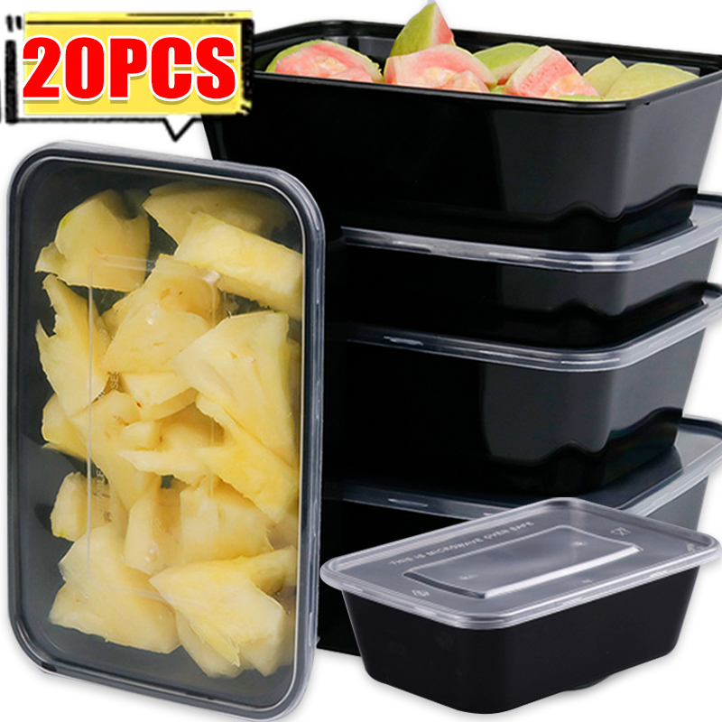 Kitchen Baking Tins - 10/20x Food Storage Containers with Lids