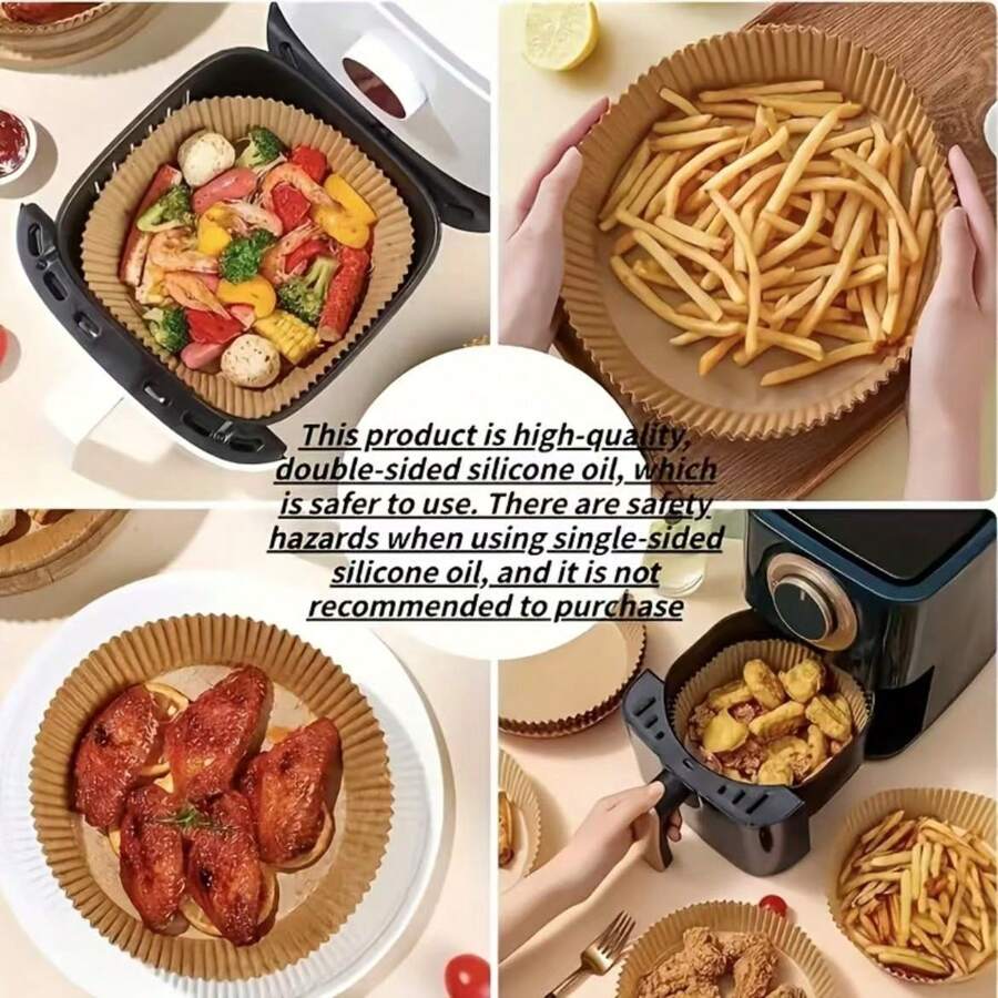 Kitchen Baking Gift Basket - SGIAWETA-100pcs, Square Disposable Air Fryer Liners