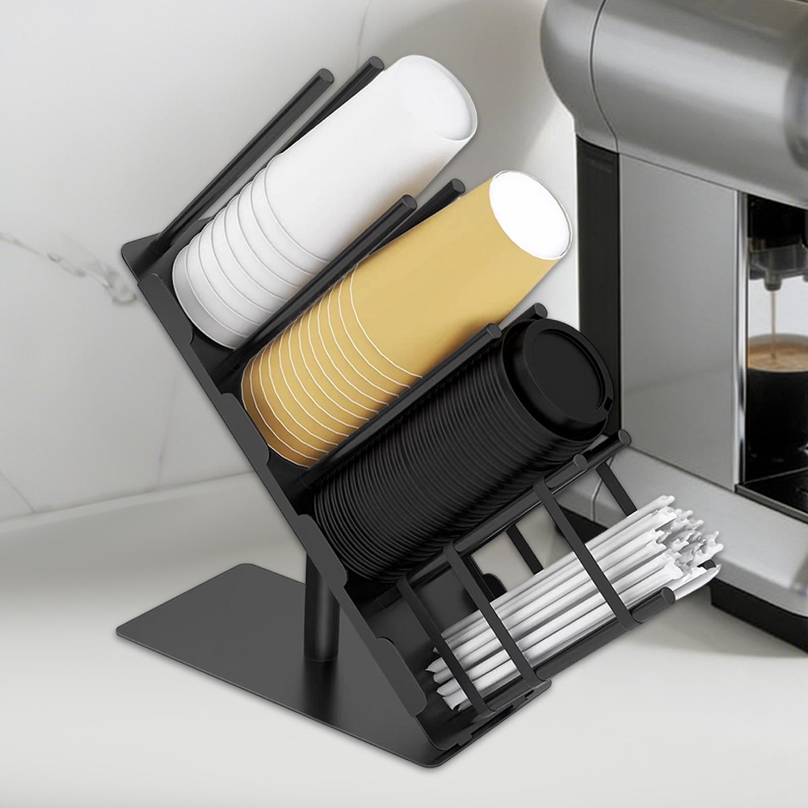 Kitchen Baking Sheet Organizer - Paper Cup and Lid Holder Storage
