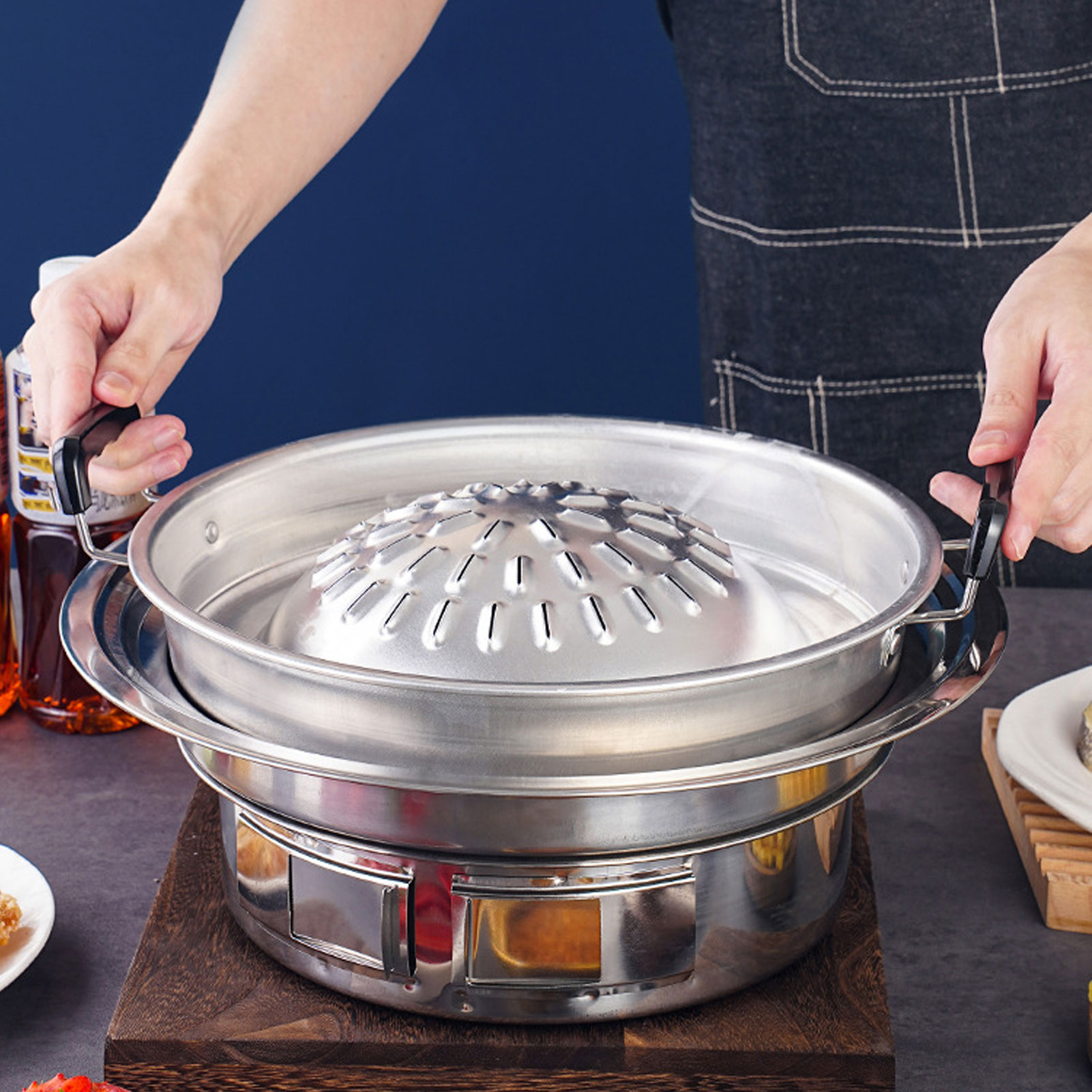 Thai Barbecue Grill Pan Thai B - đánh giá và giá Kitchen Baking Tray Organiser