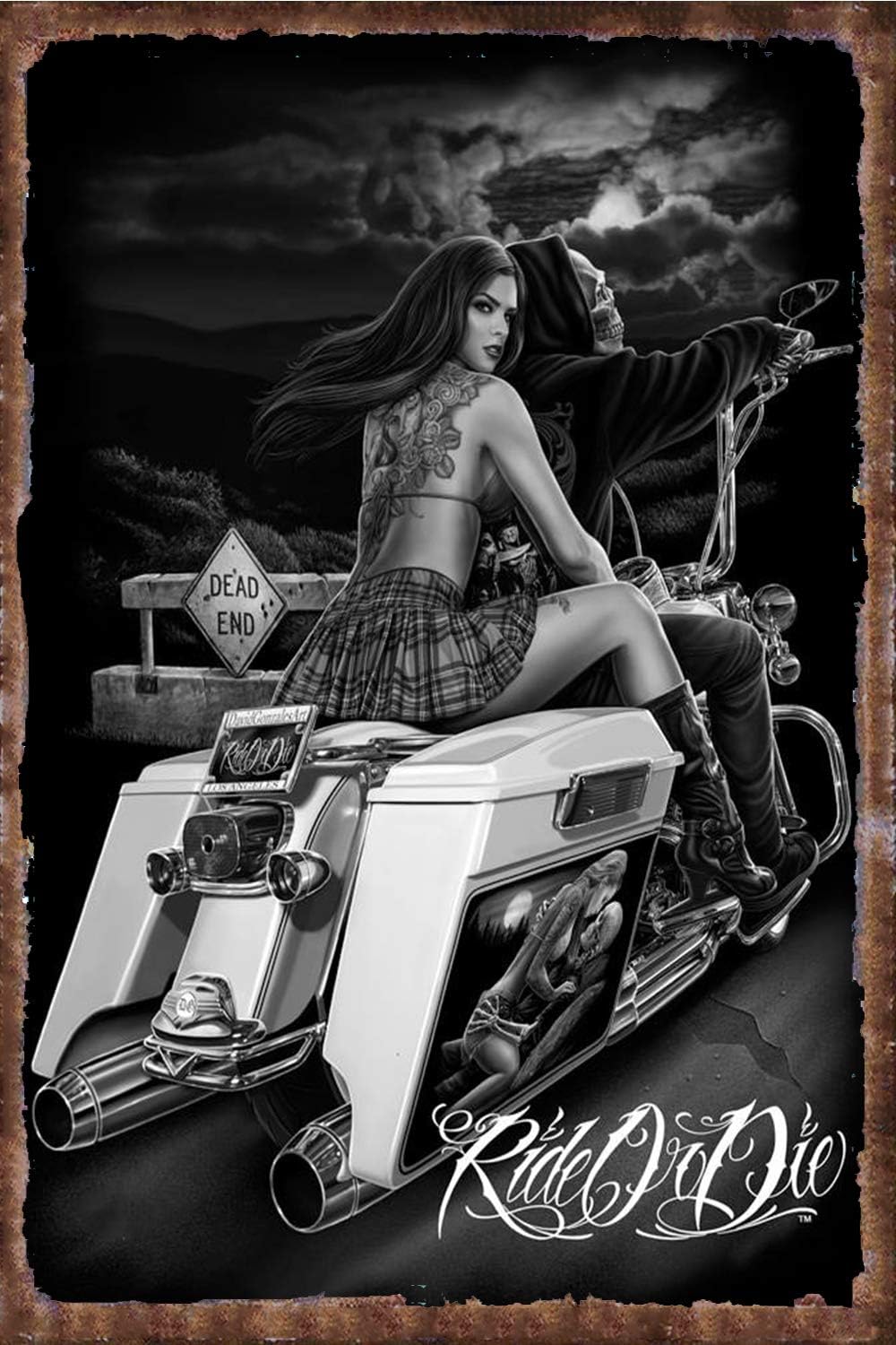 Vintage Metal Sign Ride or Die - đánh giá và giá Kitchen Up