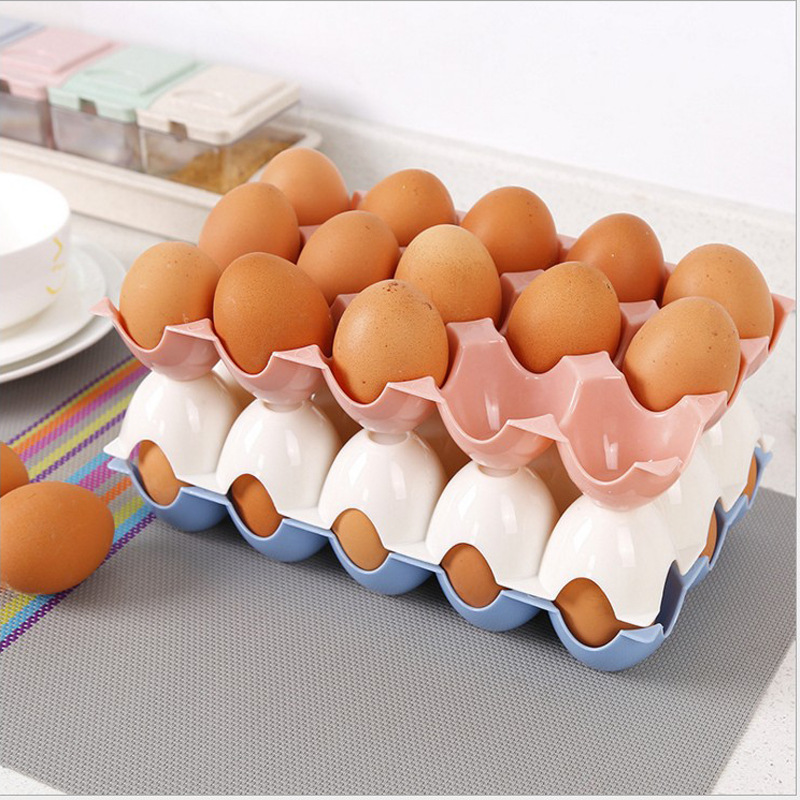 15 Grids Stackable Eggs Storag - đánh giá và giá Kitchen Baking Tins