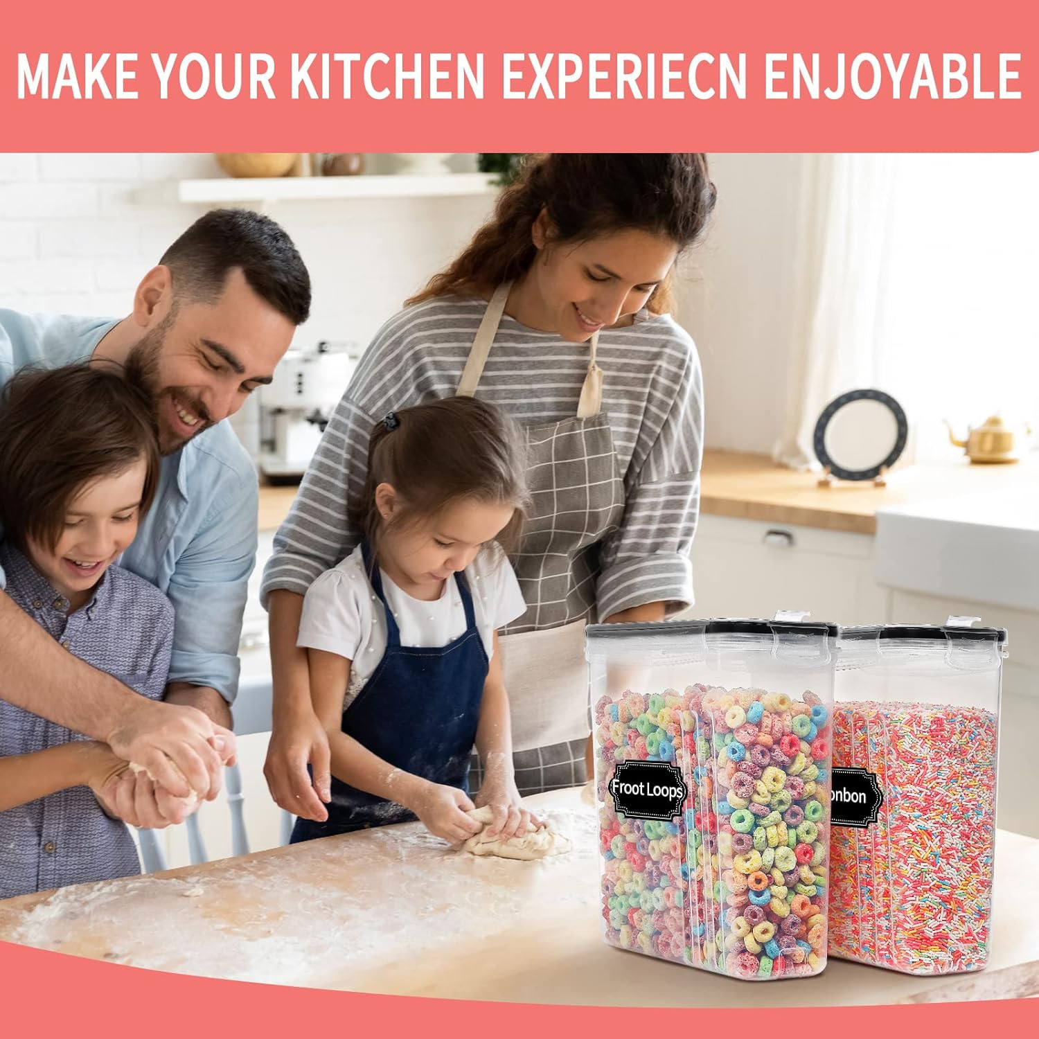 2.5L Cereal Storage Containers - đánh giá và giá Kitchen Baking Tins