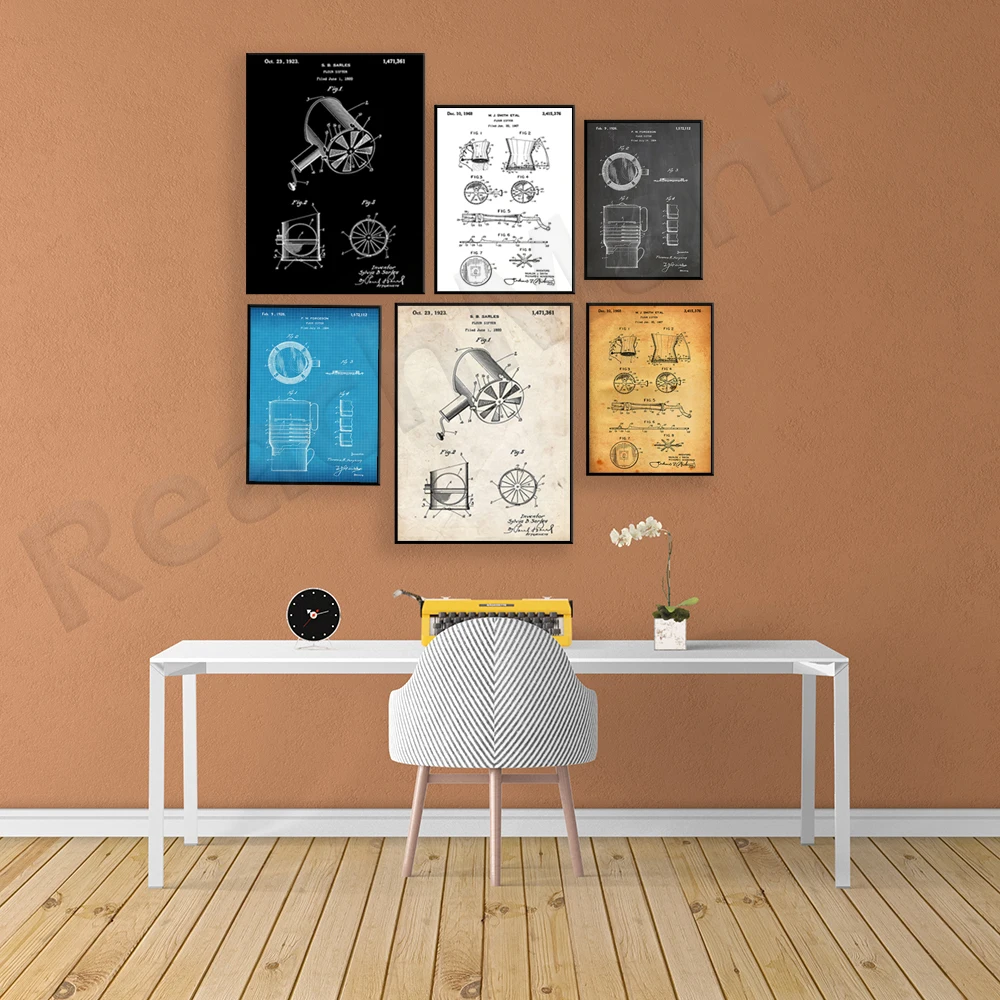 Flour Sieve 1926 Patent Print, - đánh giá và giá Kitchen Baking Wall Art
