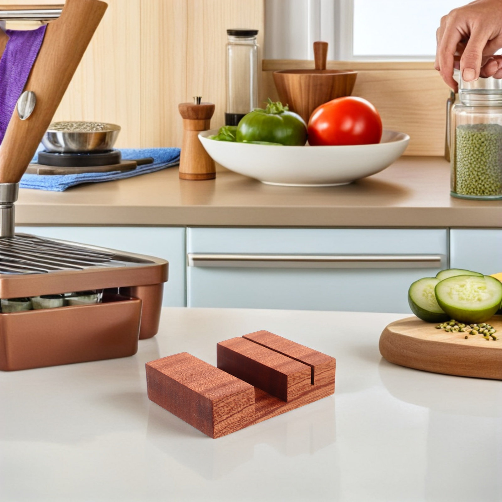 Wooden Pot Lid Holder Freestan - đánh giá và giá Kitchen Baking Sheet Organizer