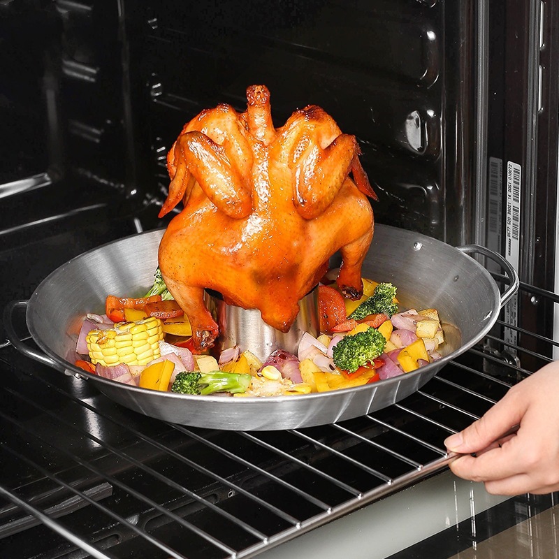 BBQ Stainless Steel Chicken Ho - đánh giá và giá Kitchen Baking Tray Organiser