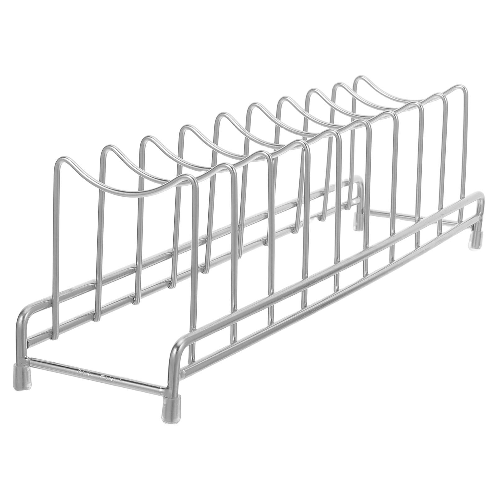 Stainless Pot Lid Organizer 9  - đánh giá và giá Kitchen Baking Sheet Organizer