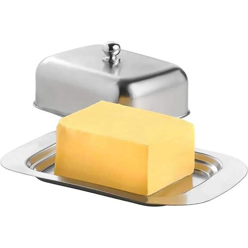Stainless Steel Butter Dish wi - đánh giá và giá Kitchen Baking Tins