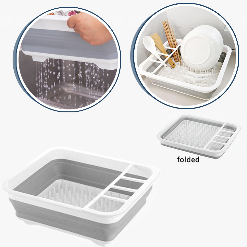 Foldable Dish Drainer Bowl Rac - đánh giá và giá Kitchen Baking Tins