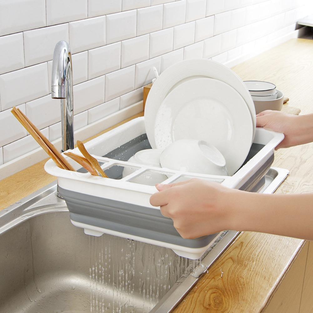 Foldable Dish Drainer Bowl Rac - đánh giá và giá Kitchen Baking Tins