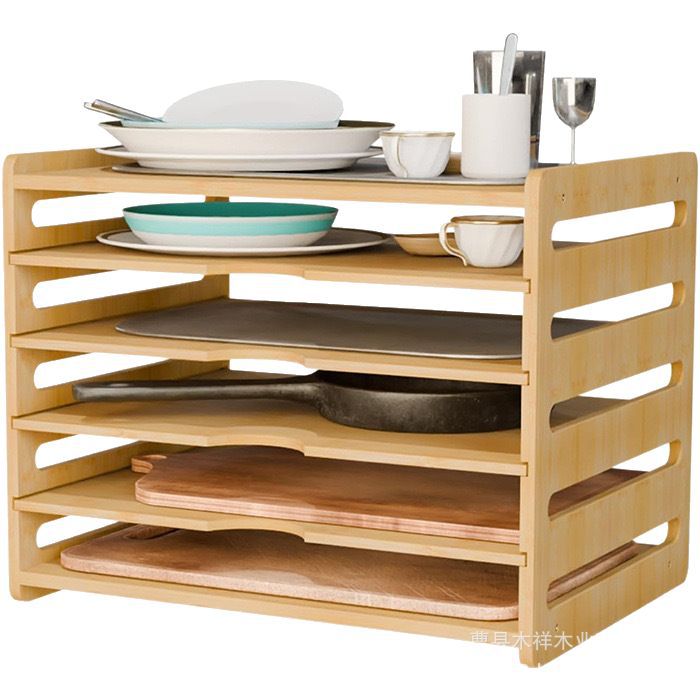 Solid wood kitchen storage rac - đánh giá và giá Kitchen Baking Sheet Organizer