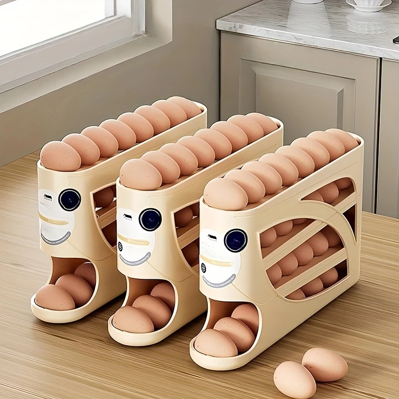 2-4 Tier Rolling Egg Storage C - đánh giá và giá Kitchen Baking Tins