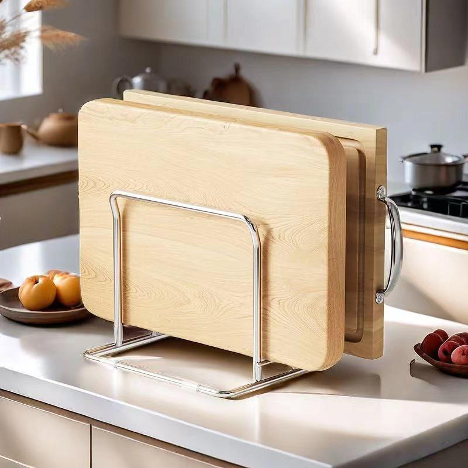 Cutting Board Rack Pots Pan Li - đánh giá và giá Kitchen Baking Sheet Organizer