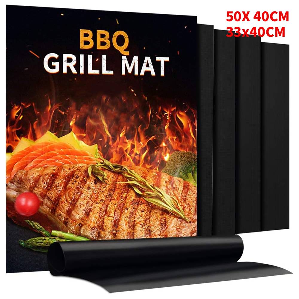 1-10PCS BBQ Grill Mat Non-stic - đánh giá và giá Kitchen Baking Tray Organiser