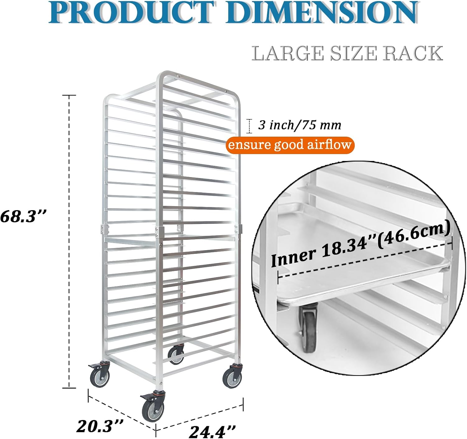 Commercial 20 Tier Stainless S - đánh giá và giá Kitchen Baking Sheet Organizer