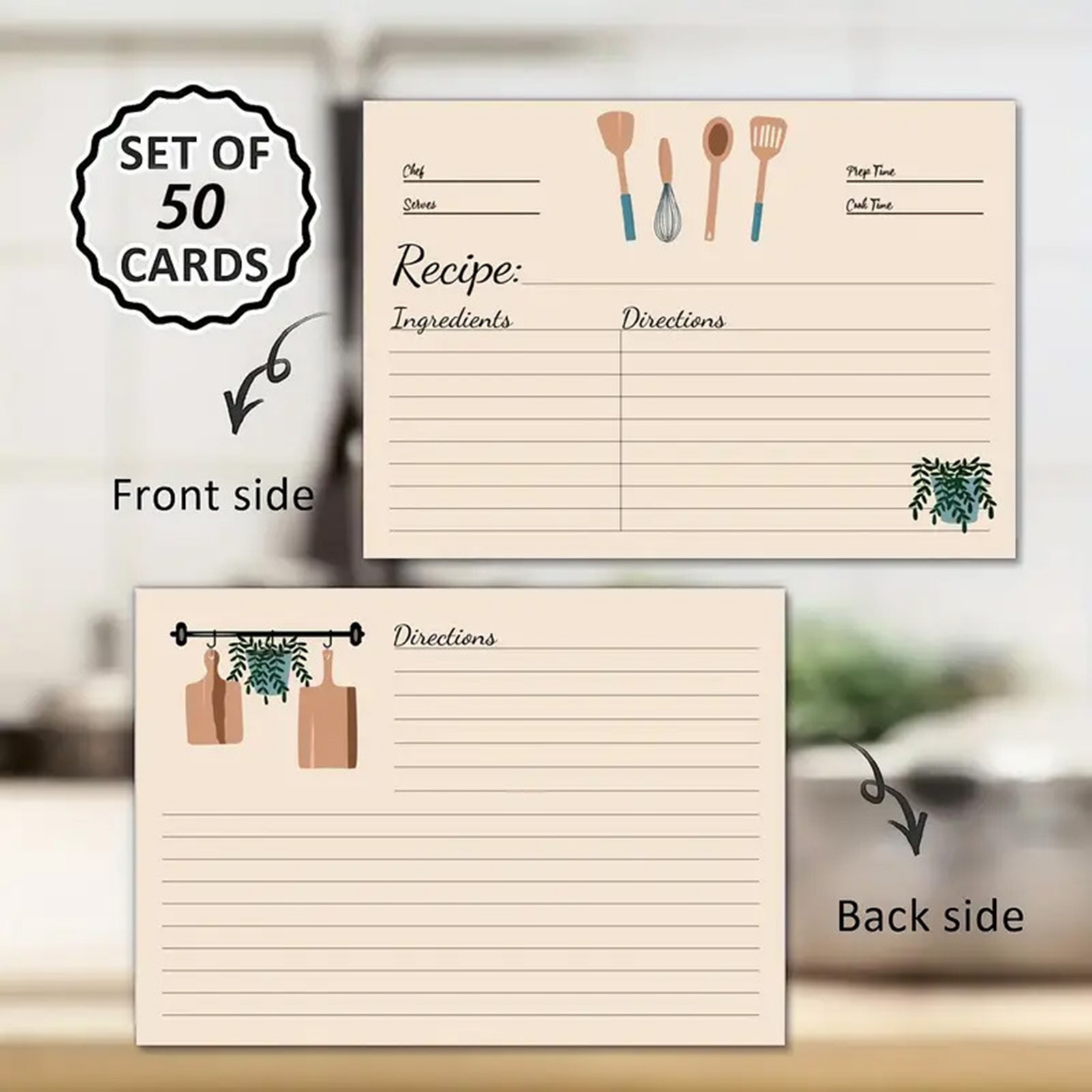 50 Sheets Recipe Cards for Bin - đánh giá và giá Kitchen Baking Sheet Organizer