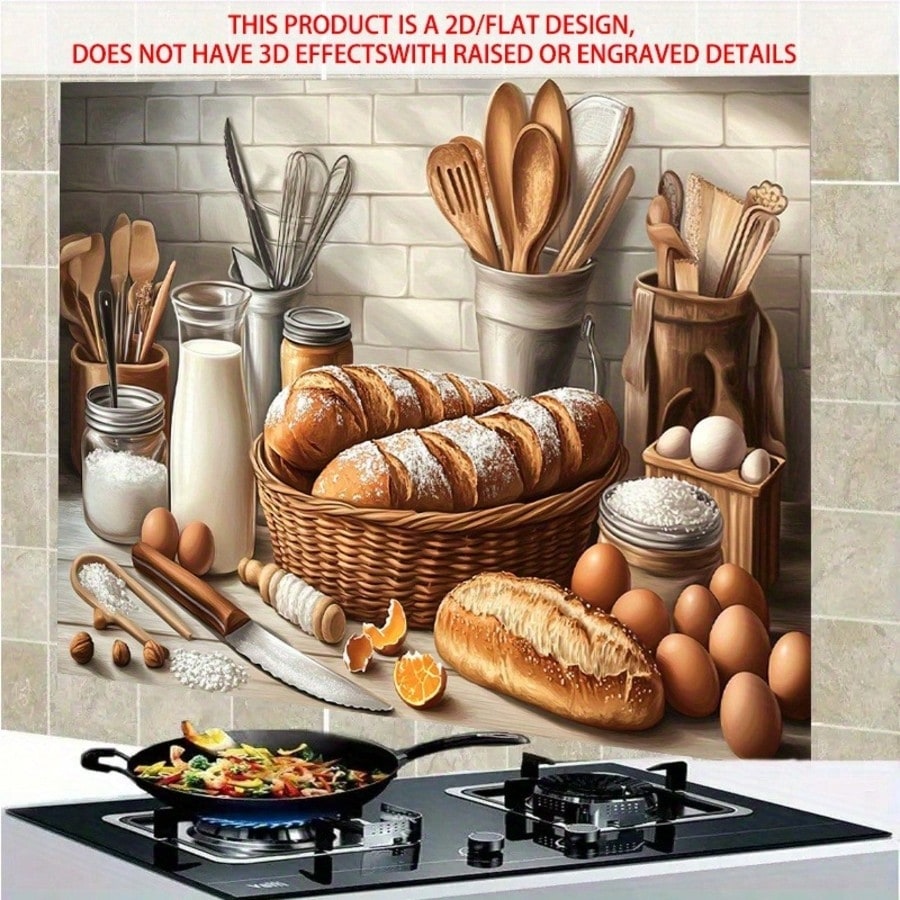 2D Self Adhesive PVC Wall Deca - đánh giá và giá Kitchen Baking Wall Art
