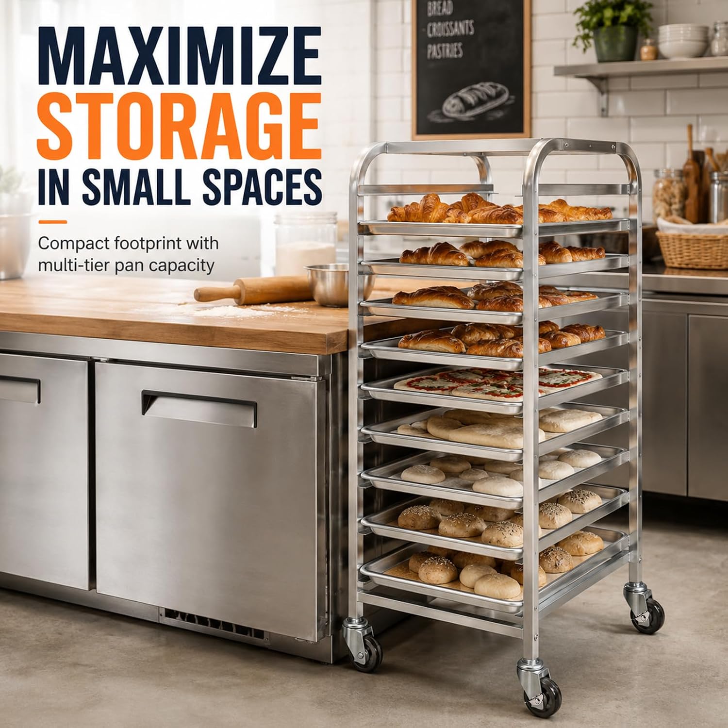 10 Tier Stainless Steel Sheet  - đánh giá và giá Kitchen Baking Sheet Organizer