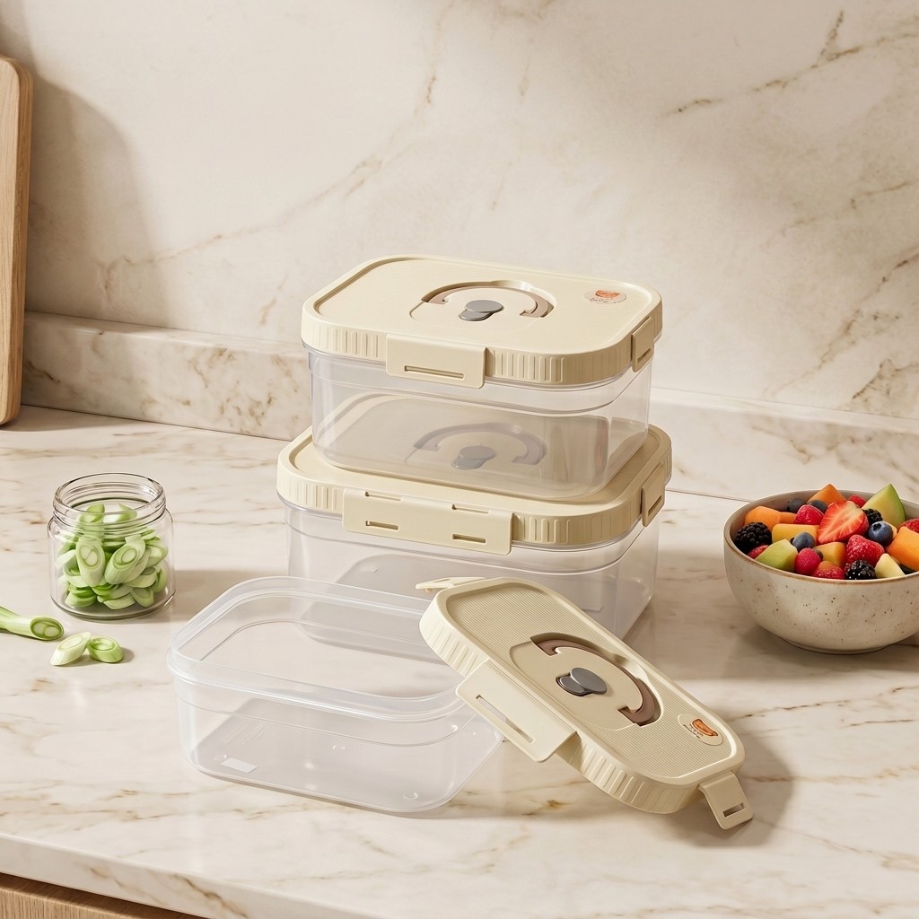 Clear Plastic Food Storage Box - đánh giá và giá Kitchen Baking Tins