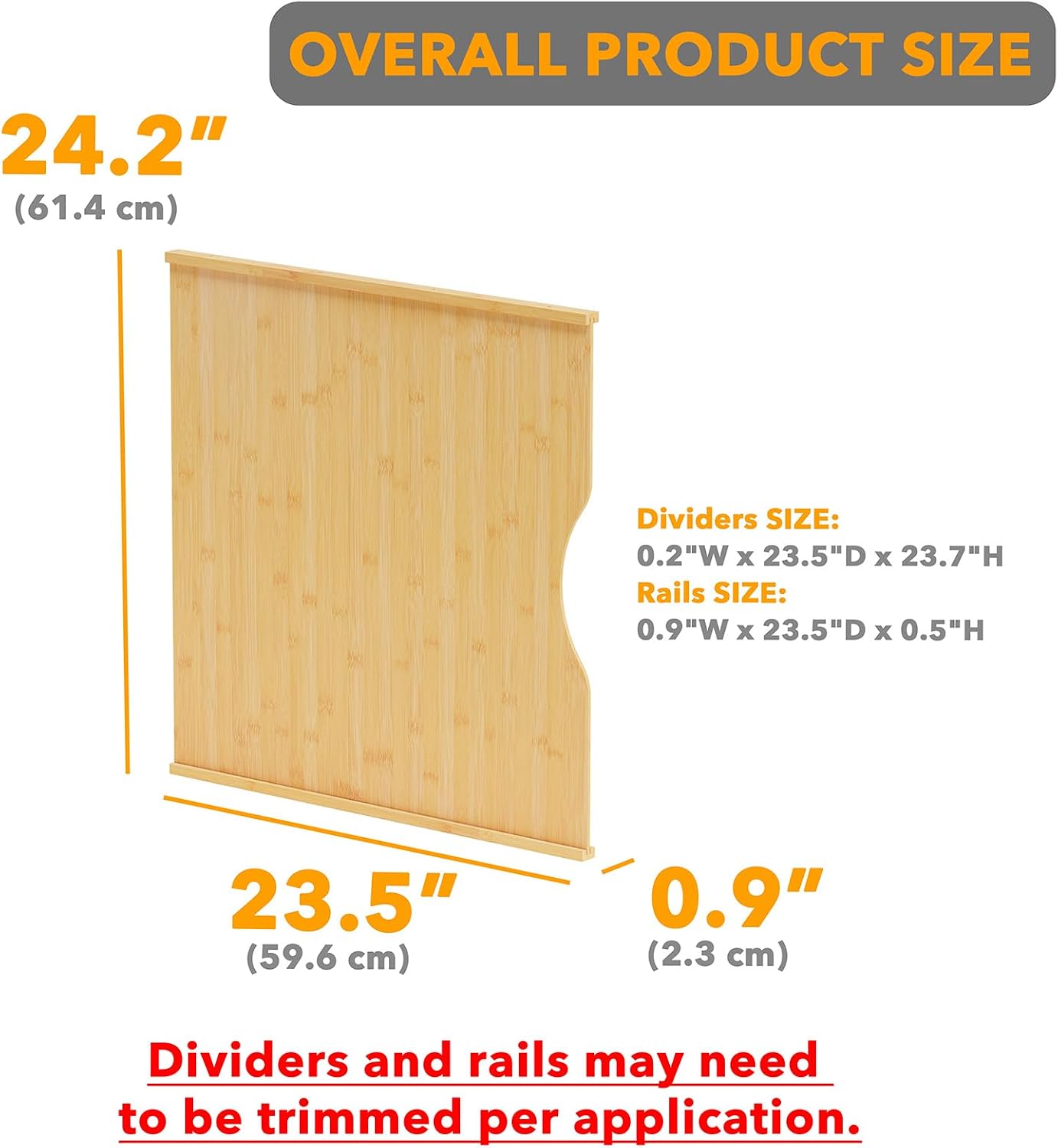10 Pack Bamboo Tray Dividers f - đánh giá và giá Kitchen Baking Sheet Organizer